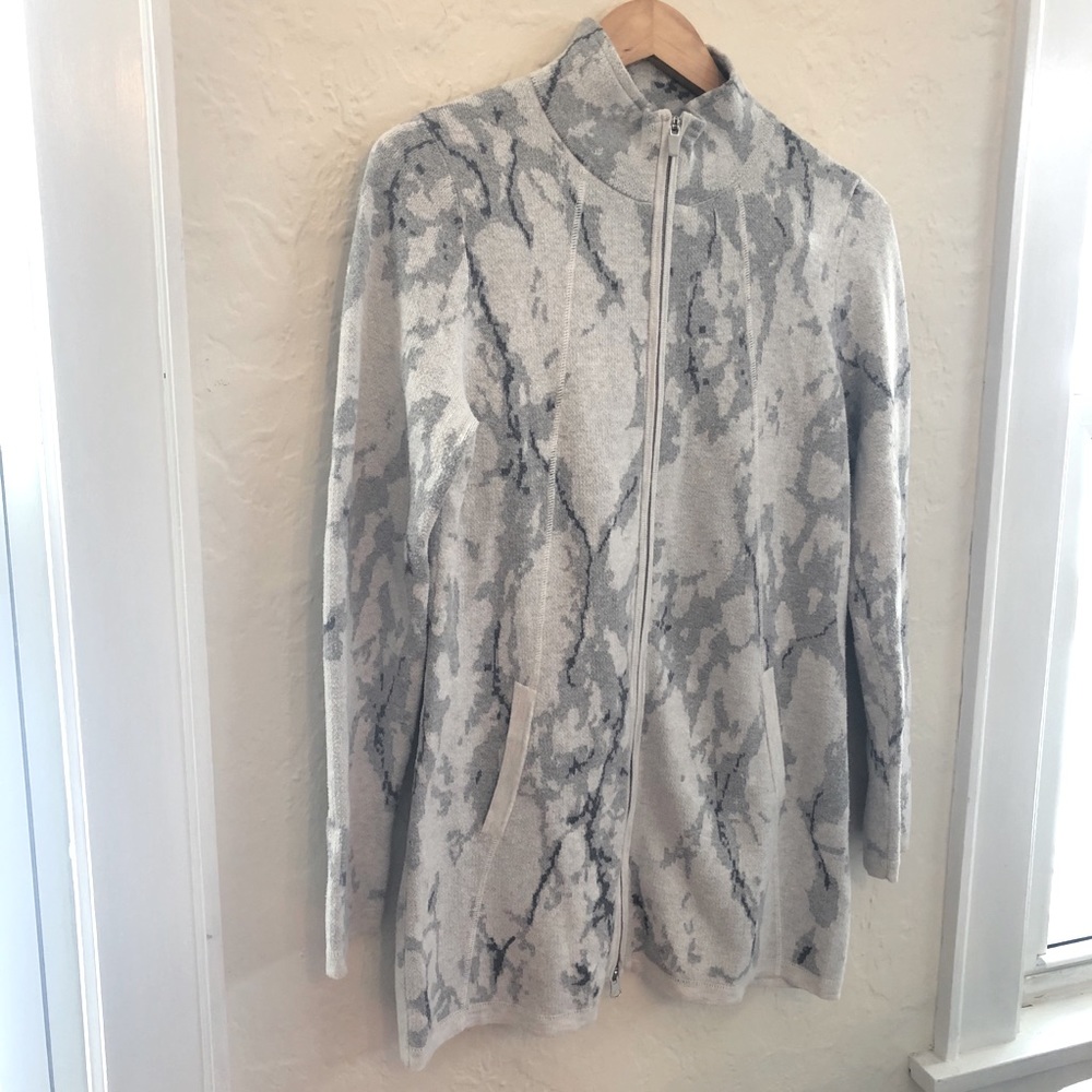 Rachel Zoe Zip Up Sweater L